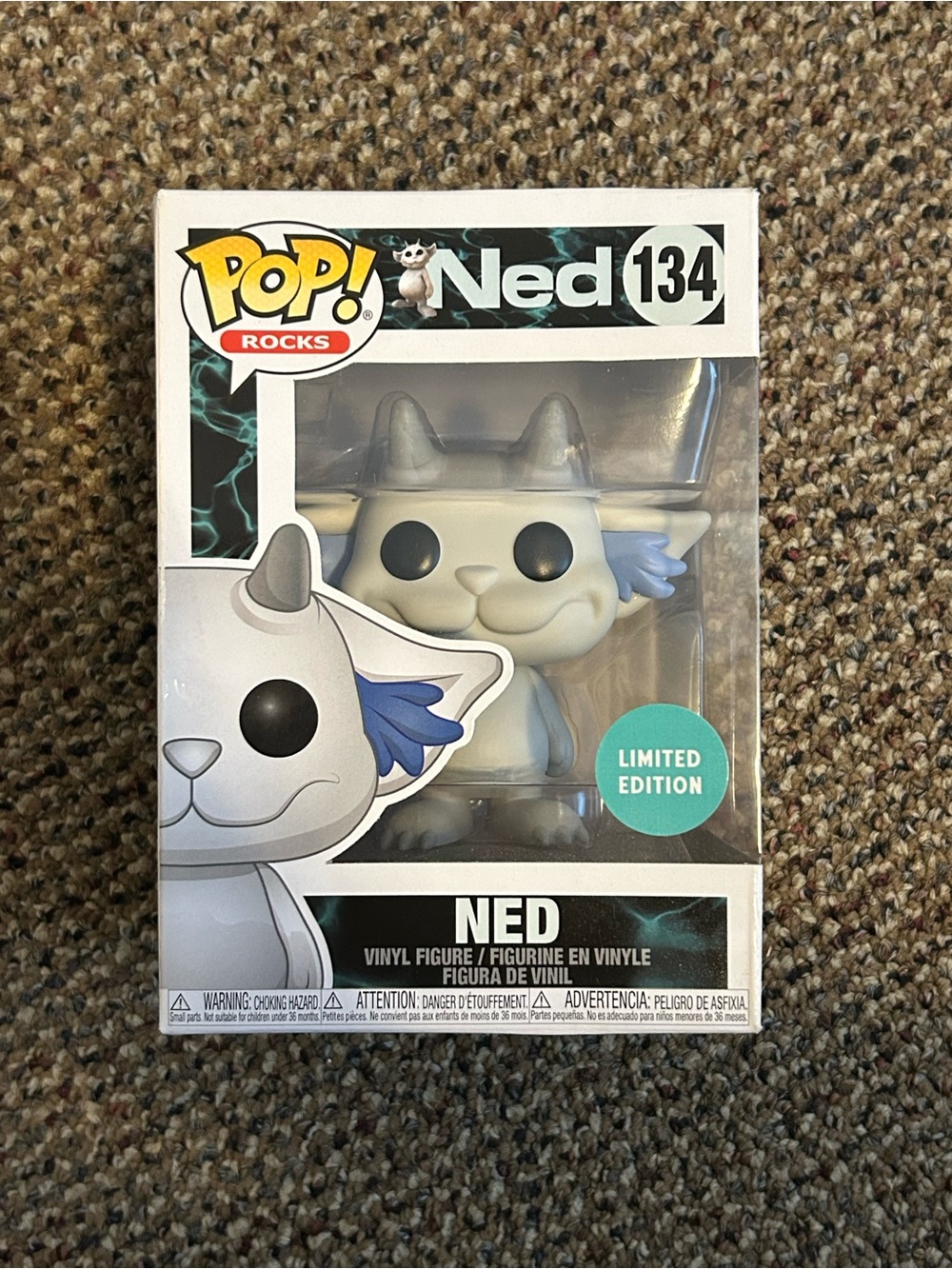 Funko Ned Vinyl Figure - White & Blue Ear Accents